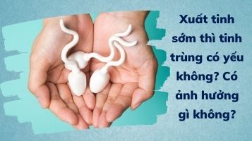 xuất tinh sớm có bị tinh trùng yếu không